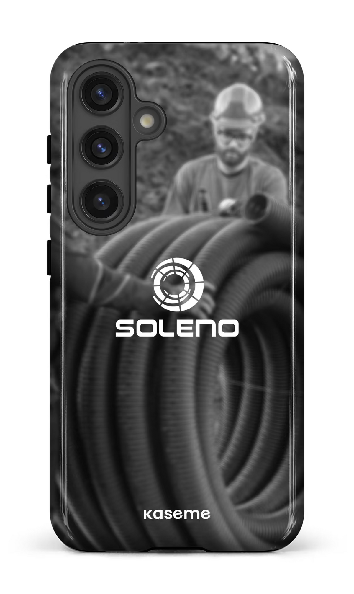 Galaxy S24 Tough (Gloss) Soleno tuyau N&B -