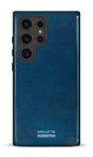 Galaxy S24 Ultra Tough (Gloss) Cuir Bleu x Mallette -