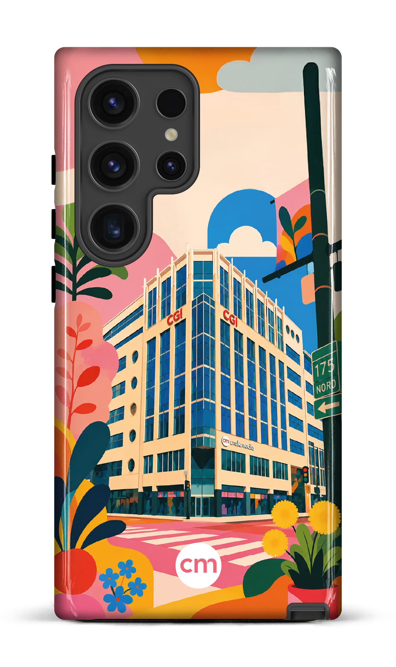 Galaxy S24 Ultra Tough (Gloss) Funky Building Crakmedia -