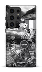 Galaxy S24 Ultra Tough (Gloss) GMR Collage Noir et Blanc -