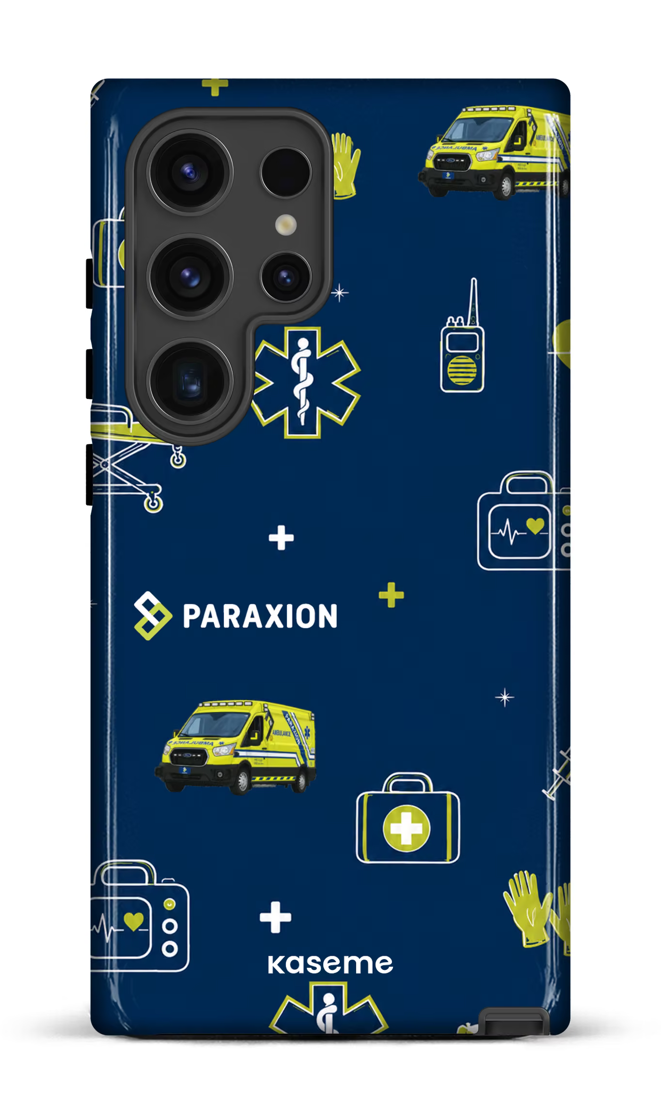 Galaxy S24 Ultra Tough (Gloss) Icônes bleu Paraxion -