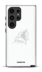 Galaxy S24 Ultra Tough (Gloss) Les Huskies Blanc -