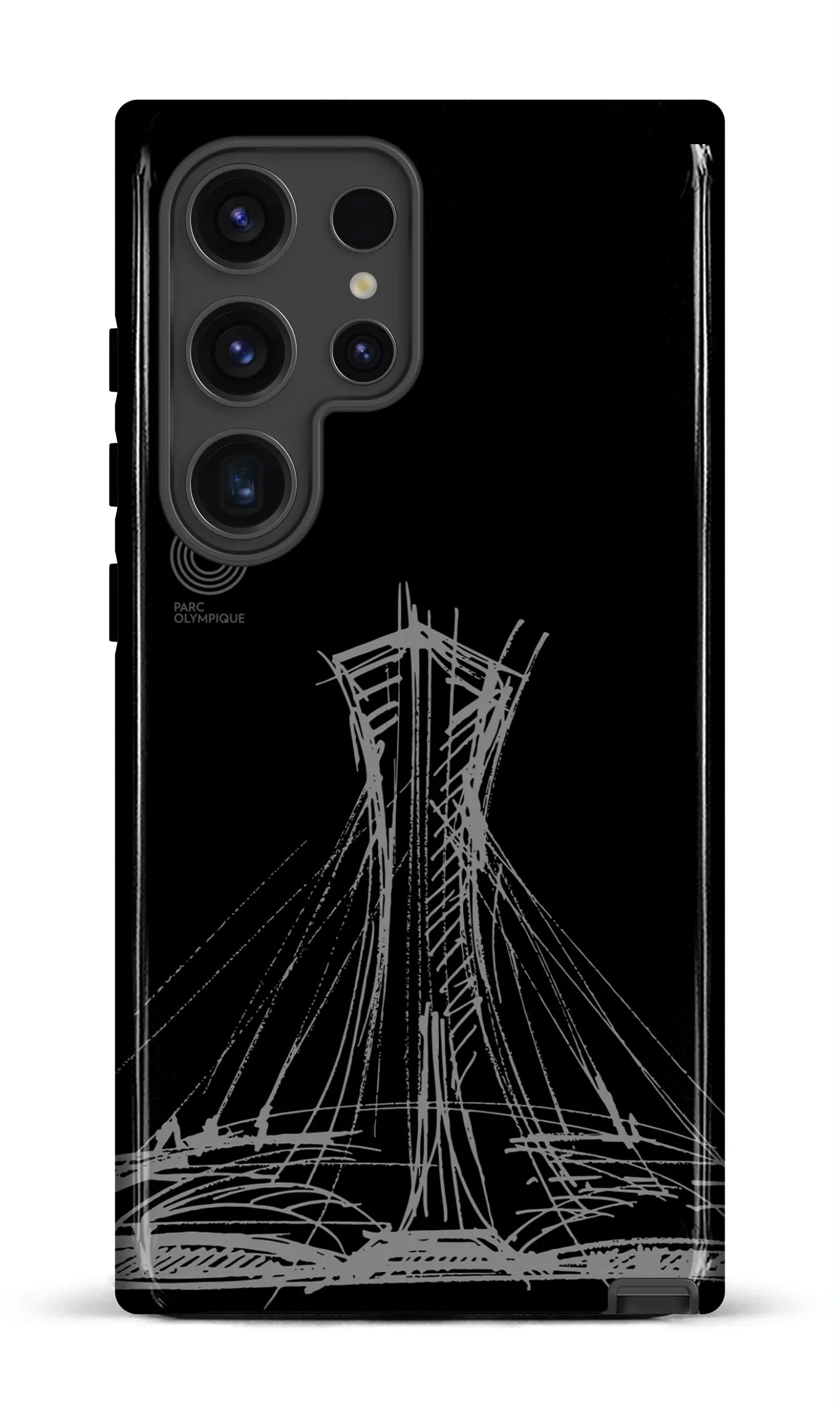 Galaxy S24 Ultra Tough (Gloss) Parc Olympique - Croquis Noir -