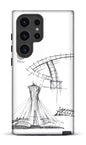 Galaxy S24 Ultra Tough (Gloss) Parc Olympique - Croquis Plan Blanc -