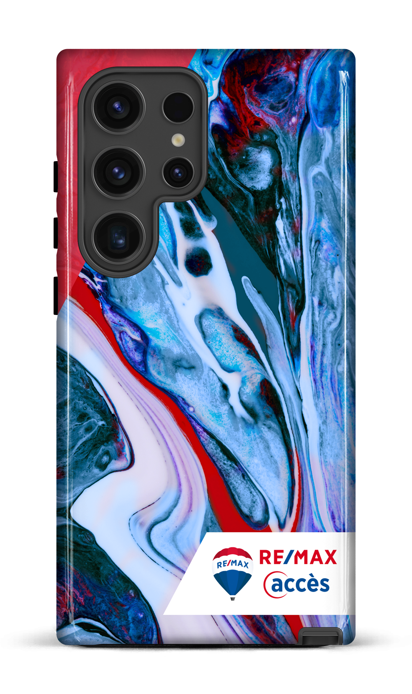 Galaxy S24 Ultra Tough (Gloss) Peinture marbrée claire -