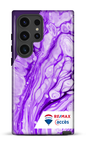 Galaxy S24 Ultra Tough (Gloss) Peinture marbrée claire violette -