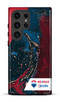 Galaxy S24 Ultra Tough (Gloss) Peinture marbrée sombre -