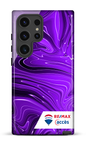 Galaxy S24 Ultra Tough (Gloss) Peinture marbrée sombre violette -