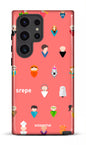 Galaxy S24 Ultra Tough (Gloss) Personnages Saumon -