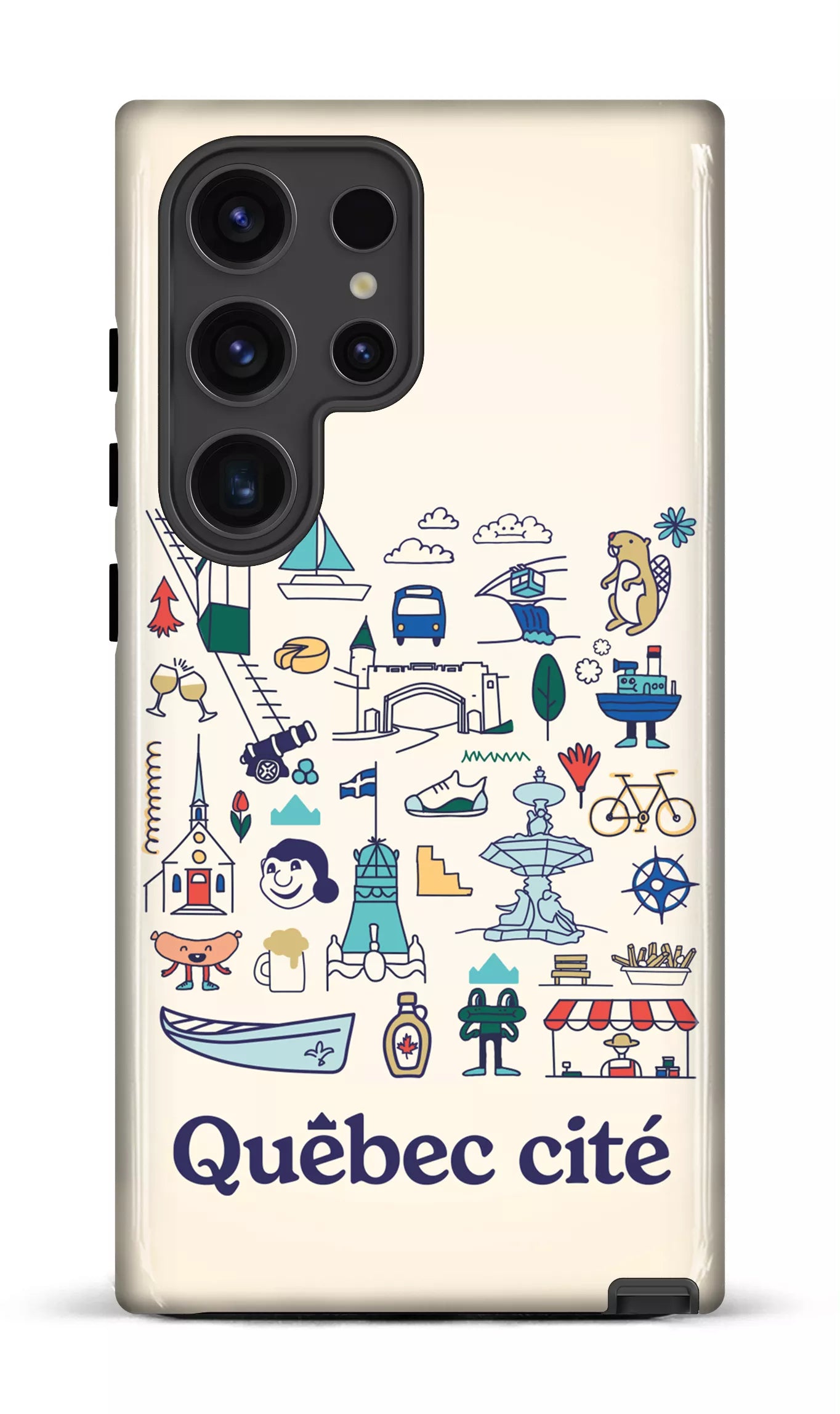 Galaxy S24 Ultra Tough (Gloss) Québec illustré -