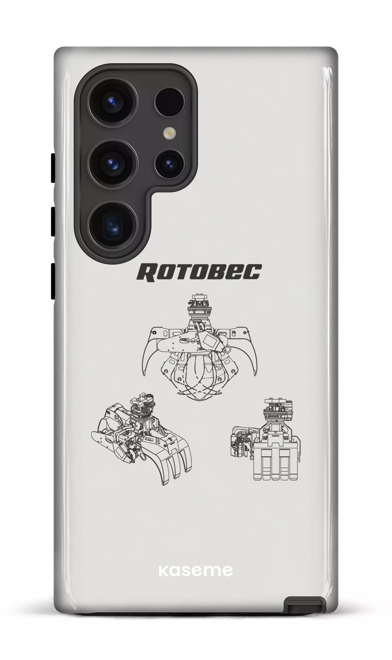 Galaxy S24 Ultra Tough (Gloss) Rotobec Gris -