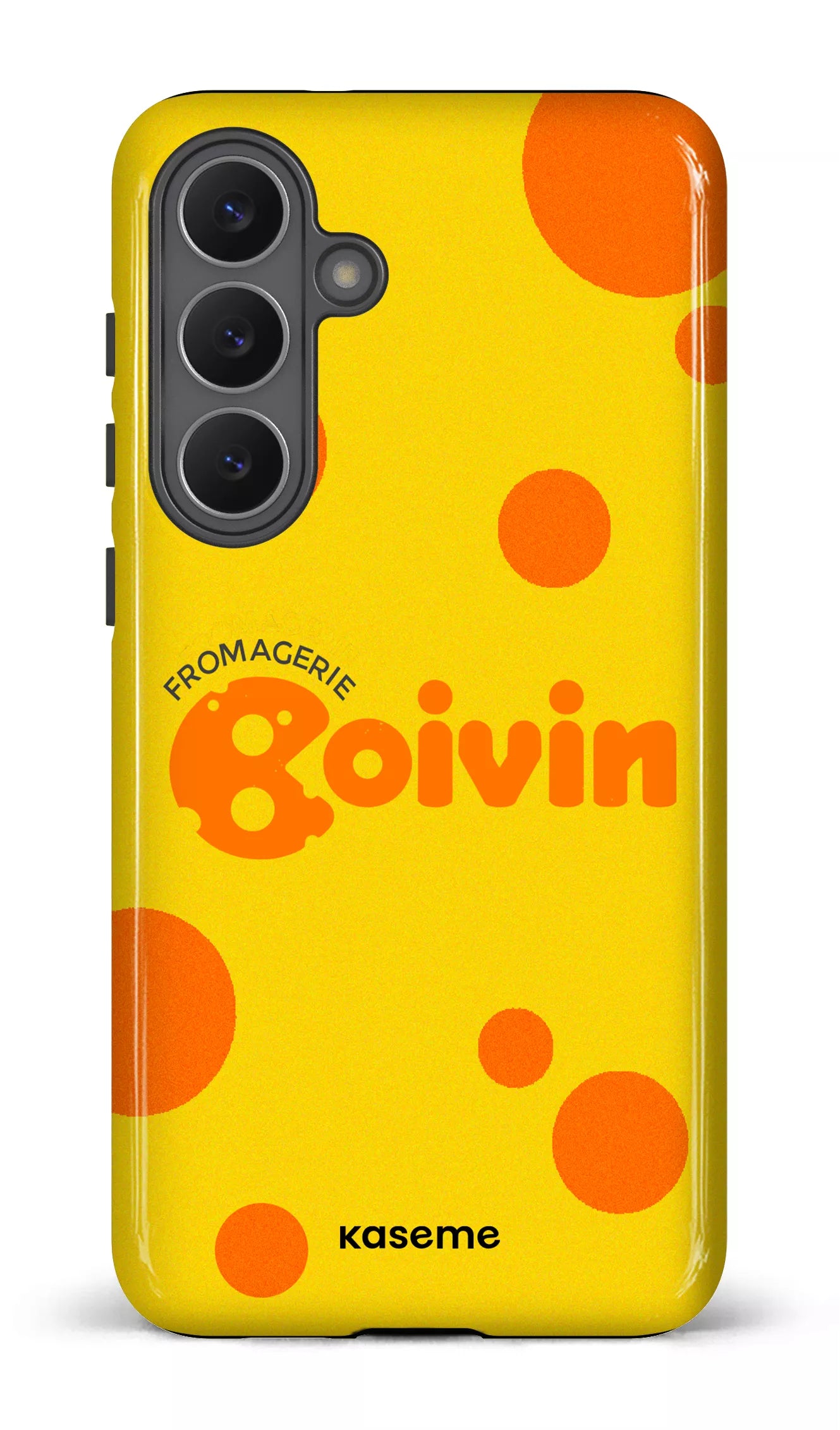Galaxy S25 FE Tough Boivin Jaune x Ronds -
