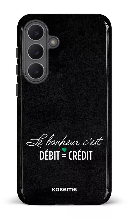 Galaxy S25 FE Tough Le bonheur c'est débit = crédit (noir) -