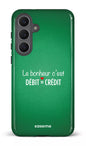 Galaxy S25 FE Tough Le bonheur c'est débit = crédit (vert) -