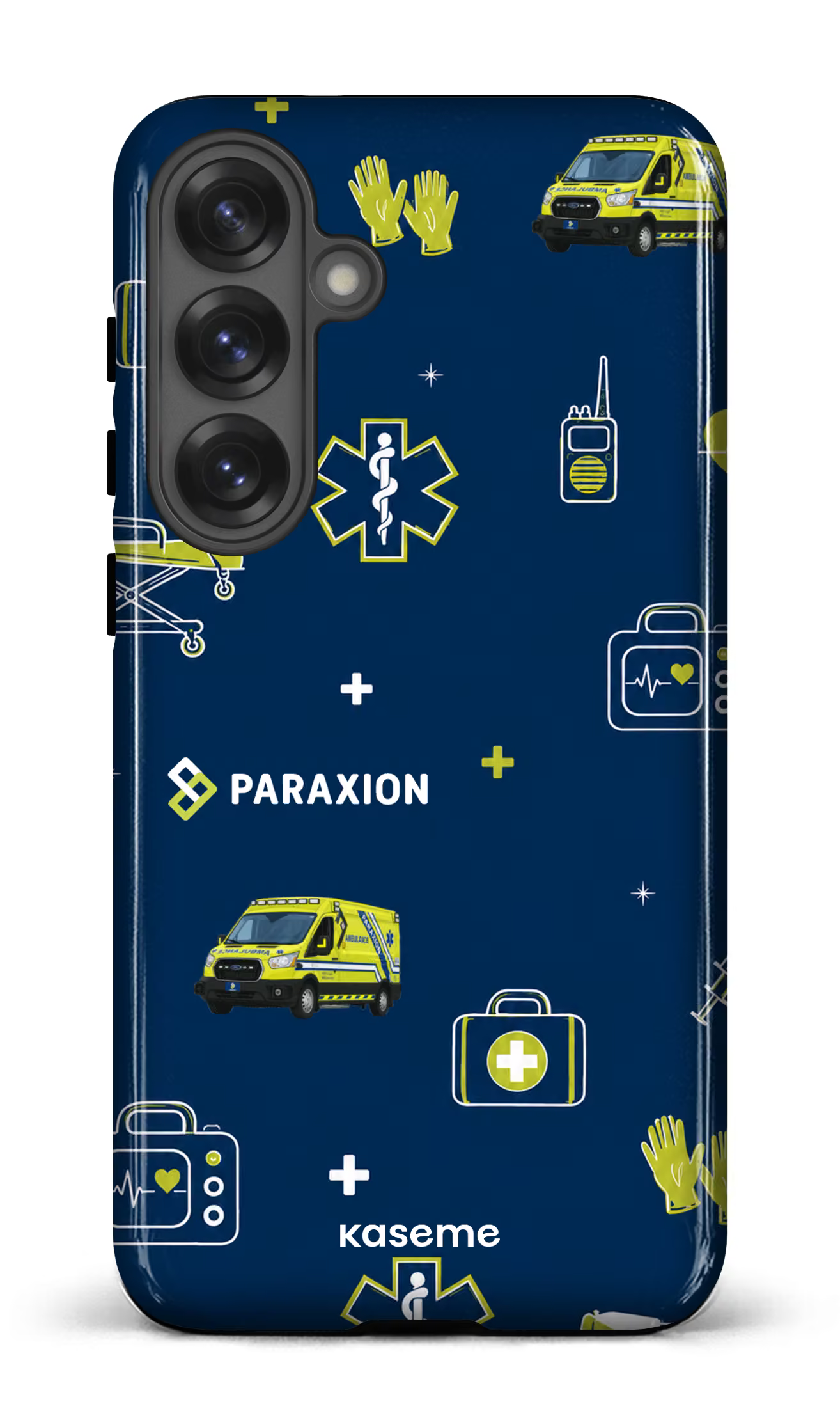Galaxy S25 Plus Tough (Gloss) Icônes bleu Paraxion -