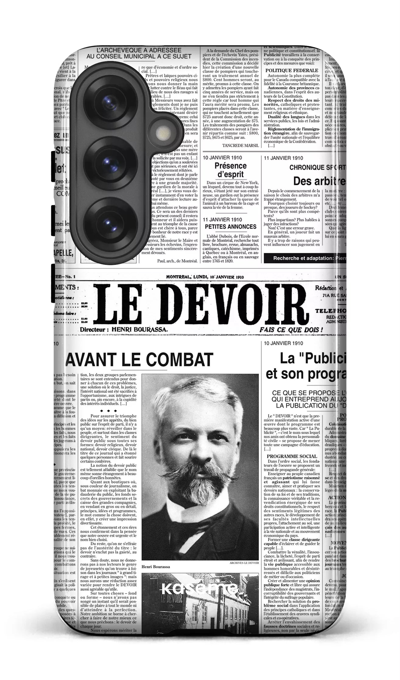 Galaxy S25 Plus Tough (Gloss) Le Devoir — Premier édito -