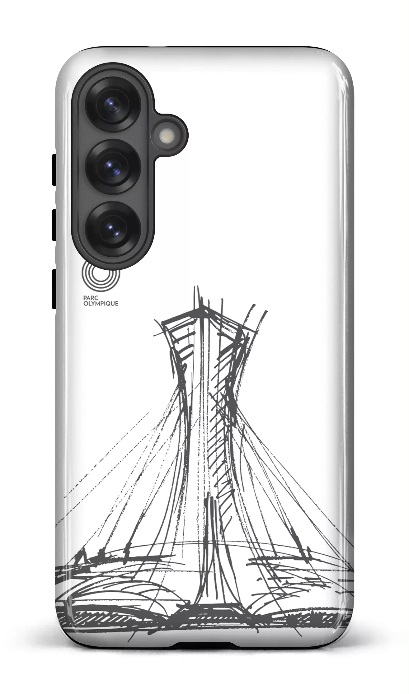Galaxy S25 Plus Tough (Gloss) Parc Olympique - Croquis Blanc -