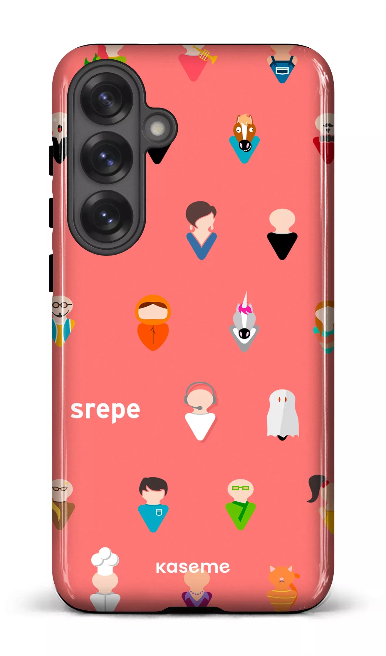 Galaxy S25 Plus Tough (Gloss) Personnages Saumon -