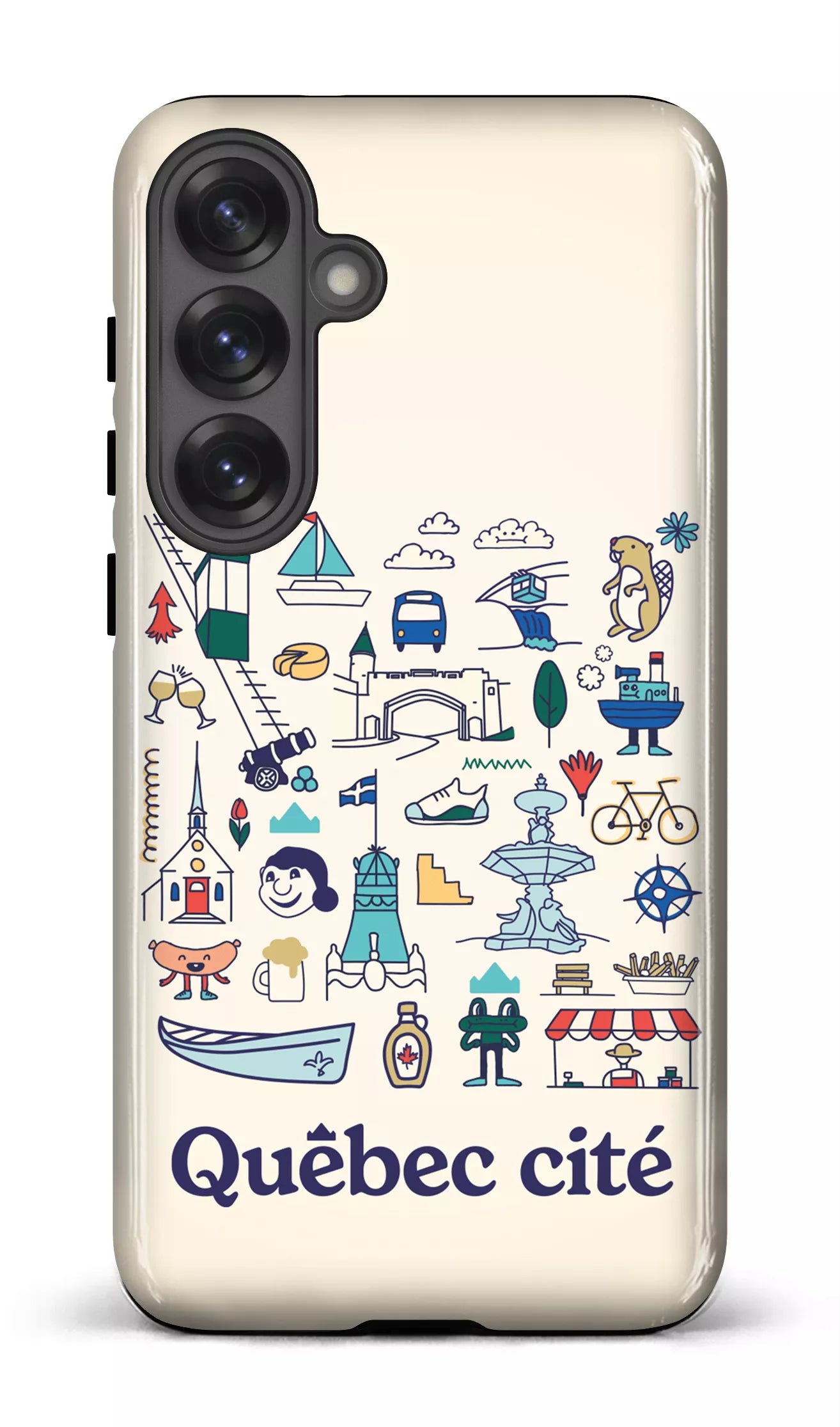Galaxy S25 Plus Tough (Gloss) Québec illustré -