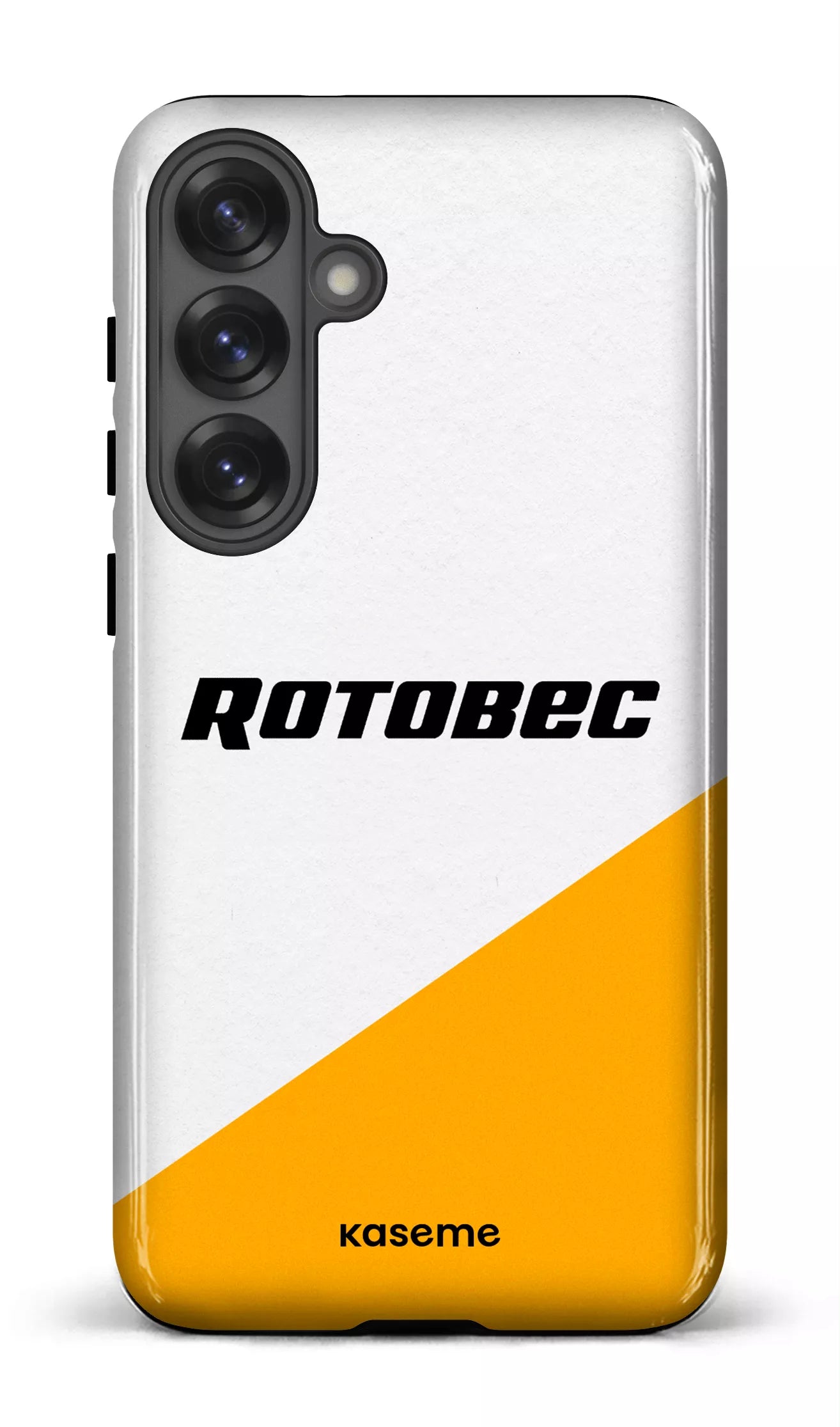 Galaxy S25 Plus Tough (Gloss) Rotobec Blanc et Jaune -