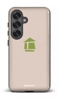 Galaxy S25 Tough (Gloss) Flordeco logo grège -