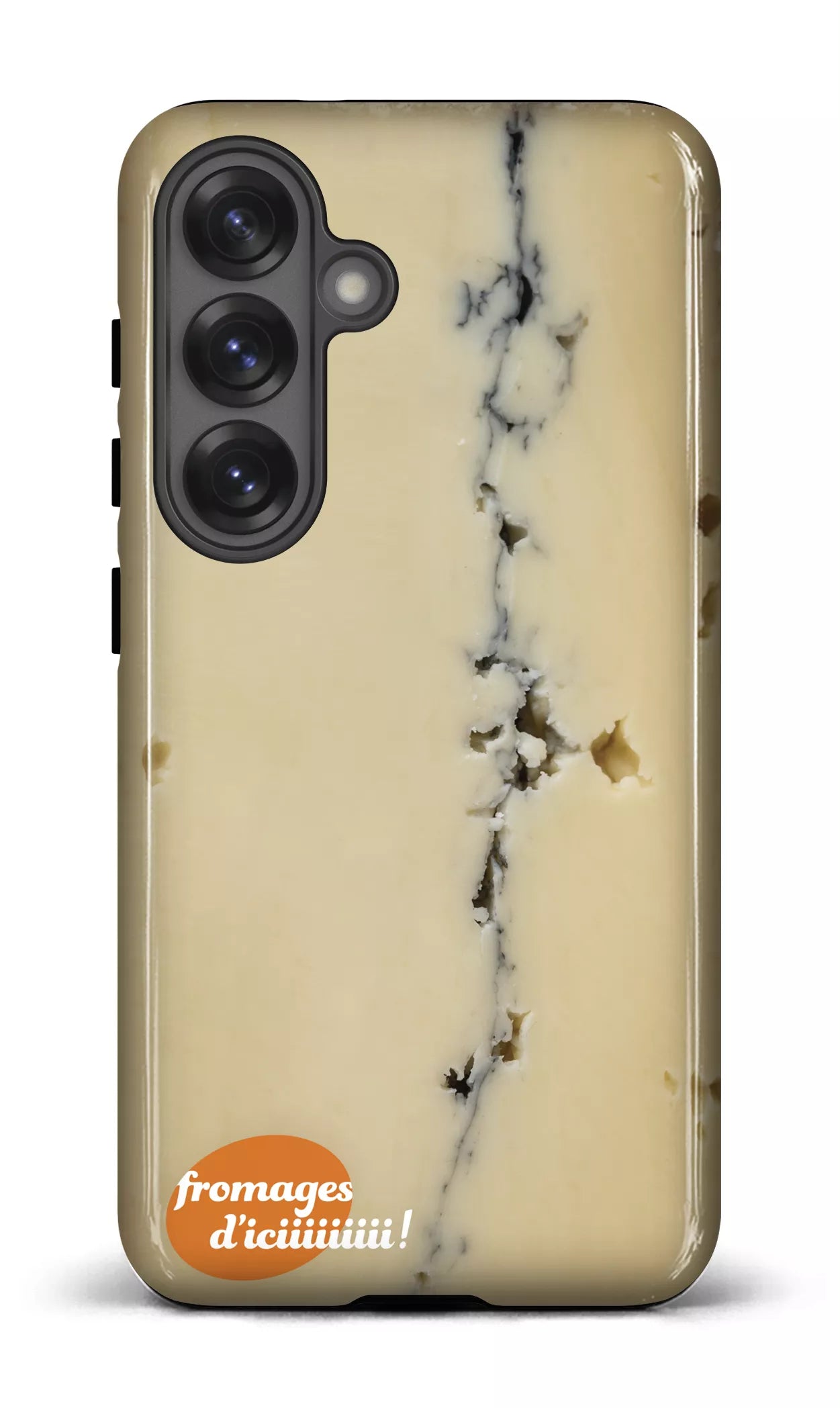 Galaxy S25 Tough (Gloss) Fromage Cendré Logo -