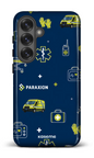 Galaxy S25 Tough (Gloss) Icônes bleu Paraxion -