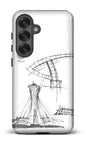 Galaxy S25 Tough (Gloss) Parc Olympique - Croquis Plan Blanc -