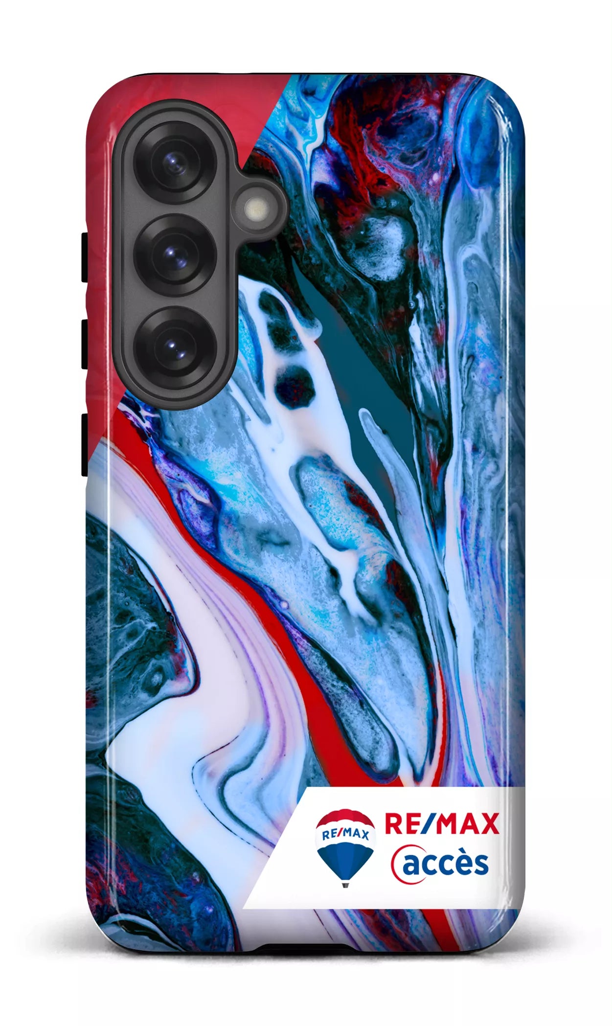Galaxy S25 Tough (Gloss) Peinture marbrée claire -