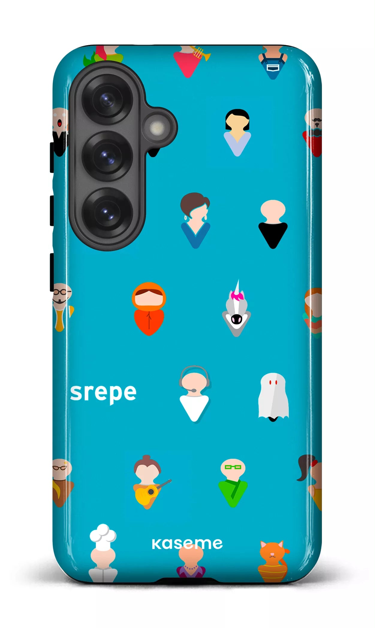 Galaxy S25 Tough (Gloss) Personnages Turquoise -
