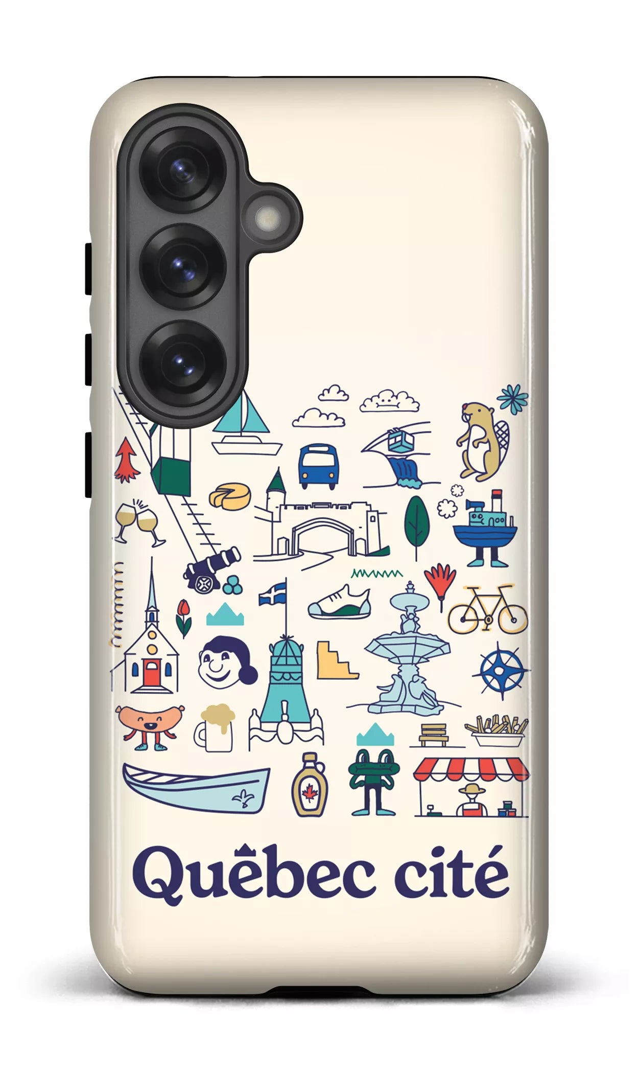 Galaxy S25 Tough (Gloss) Québec illustré -