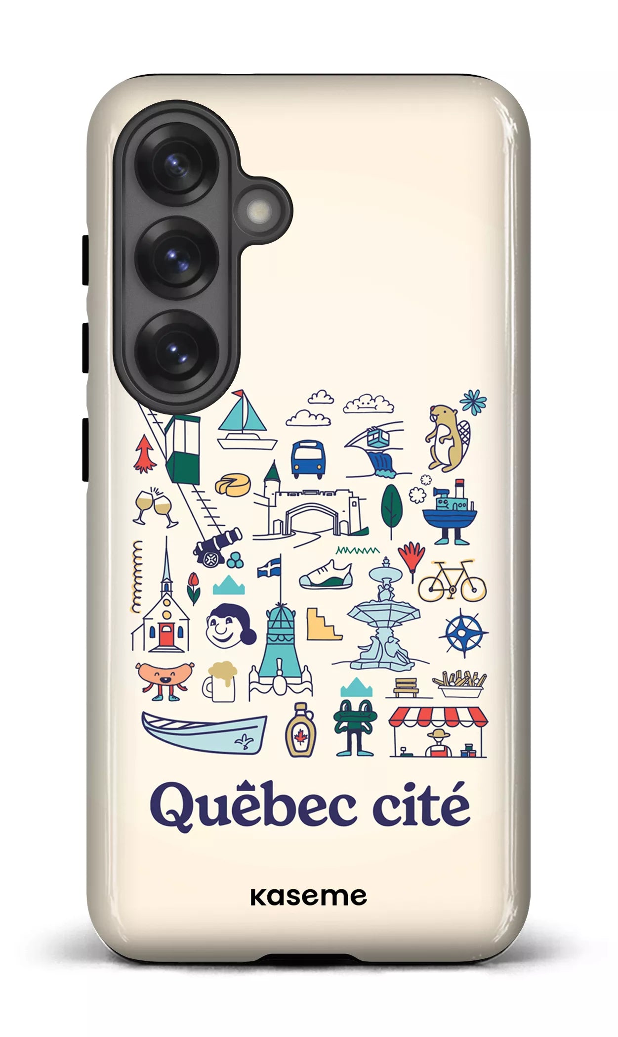 Galaxy S25 Tough (Gloss) Québec illustré -