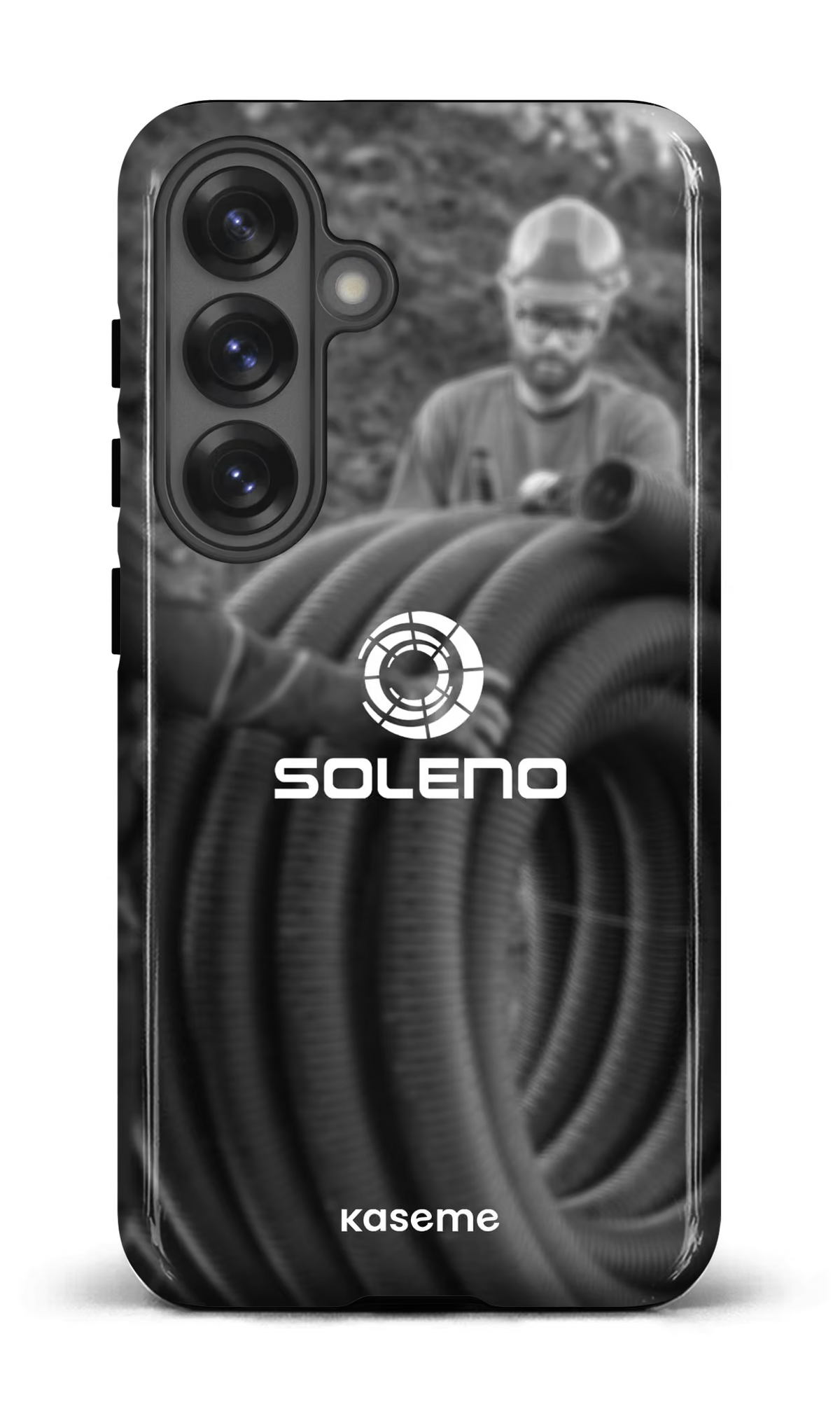 Galaxy S25 Tough (Gloss) Soleno tuyau N&B -