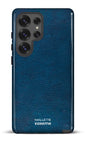 Galaxy S25 Ultra Tough (Gloss) Cuir Bleu x Mallette -