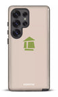 Galaxy S25 Ultra Tough (Gloss) Flordeco logo grège -