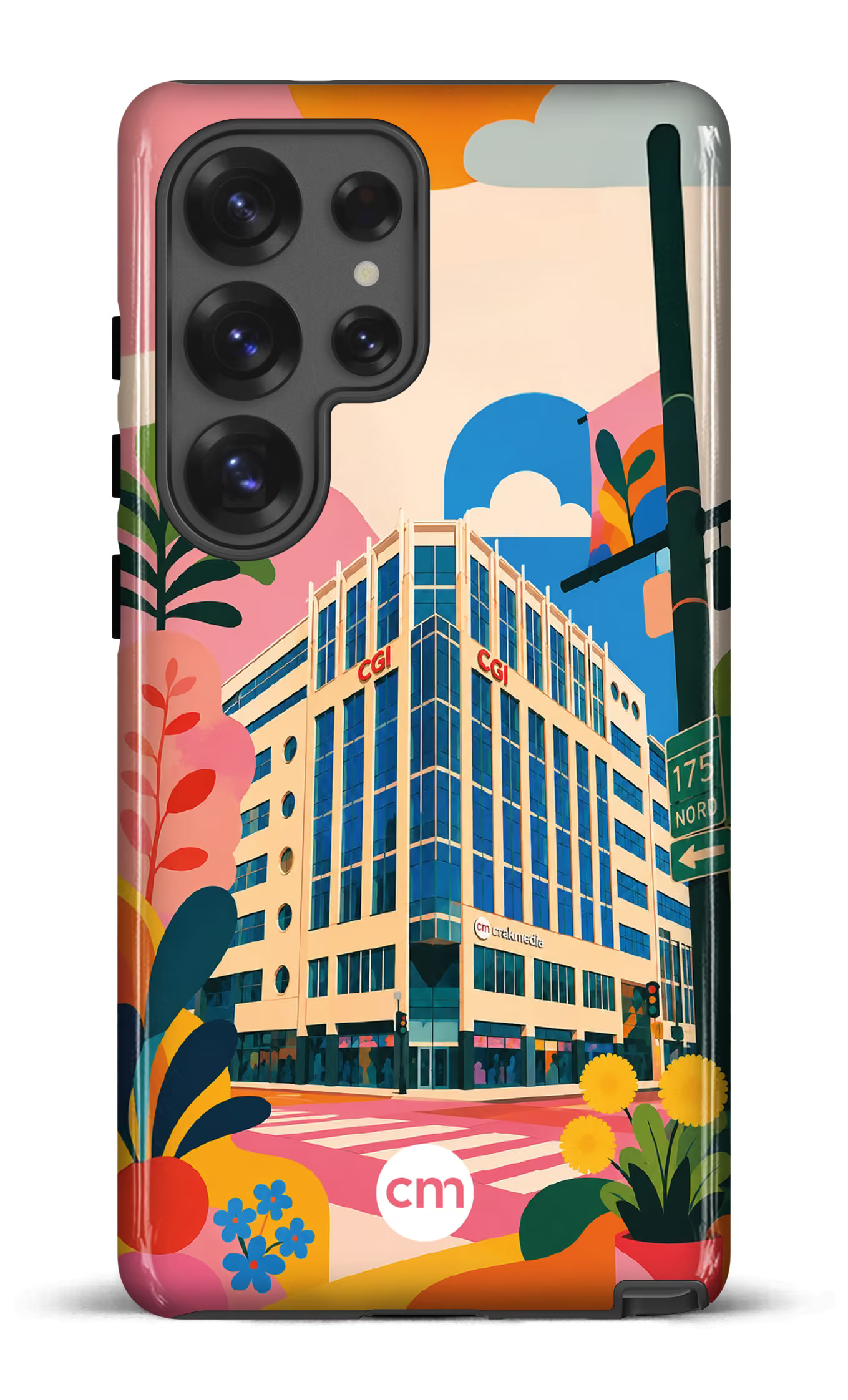 Galaxy S25 Ultra Tough (Gloss) Funky Building Crakmedia -