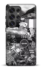 Galaxy S25 Ultra Tough (Gloss) GMR Collage Noir et Blanc -