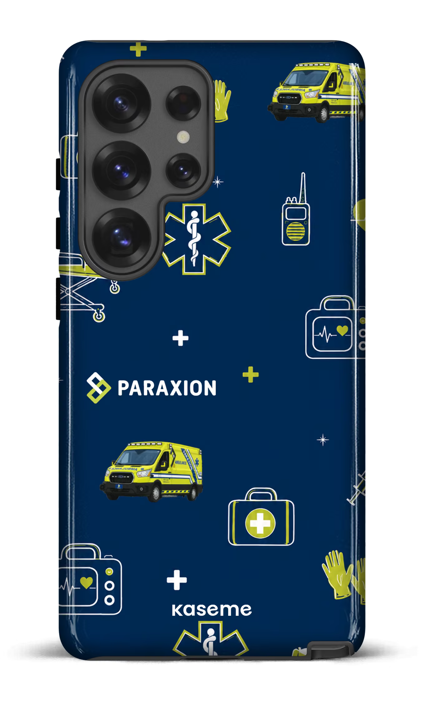 Galaxy S25 Ultra Tough (Gloss) Icônes bleu Paraxion -