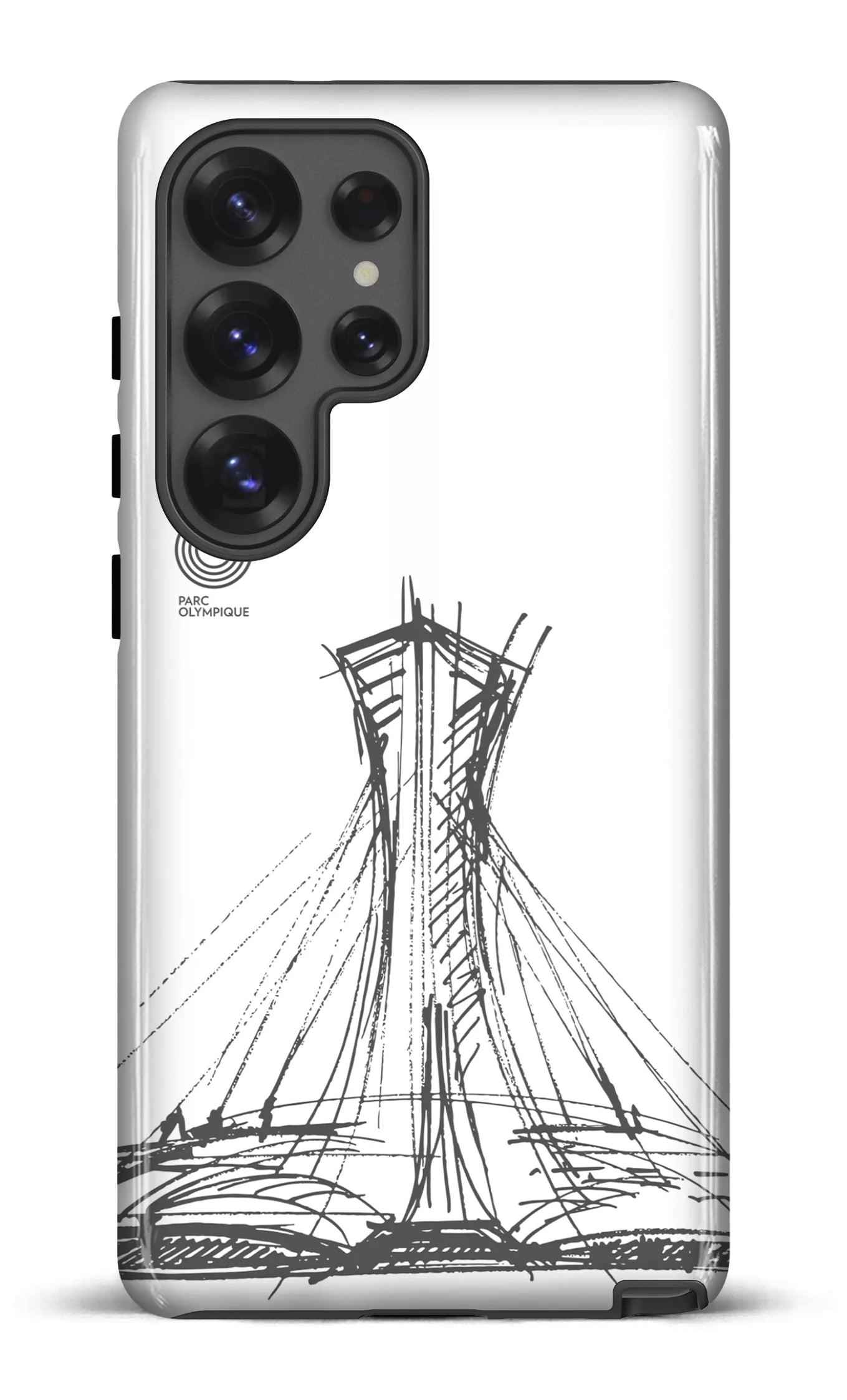 Galaxy S25 Ultra Tough (Gloss) Parc Olympique - Croquis Blanc -