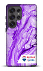 Galaxy S25 Ultra Tough (Gloss) Peinture marbrée claire violette -