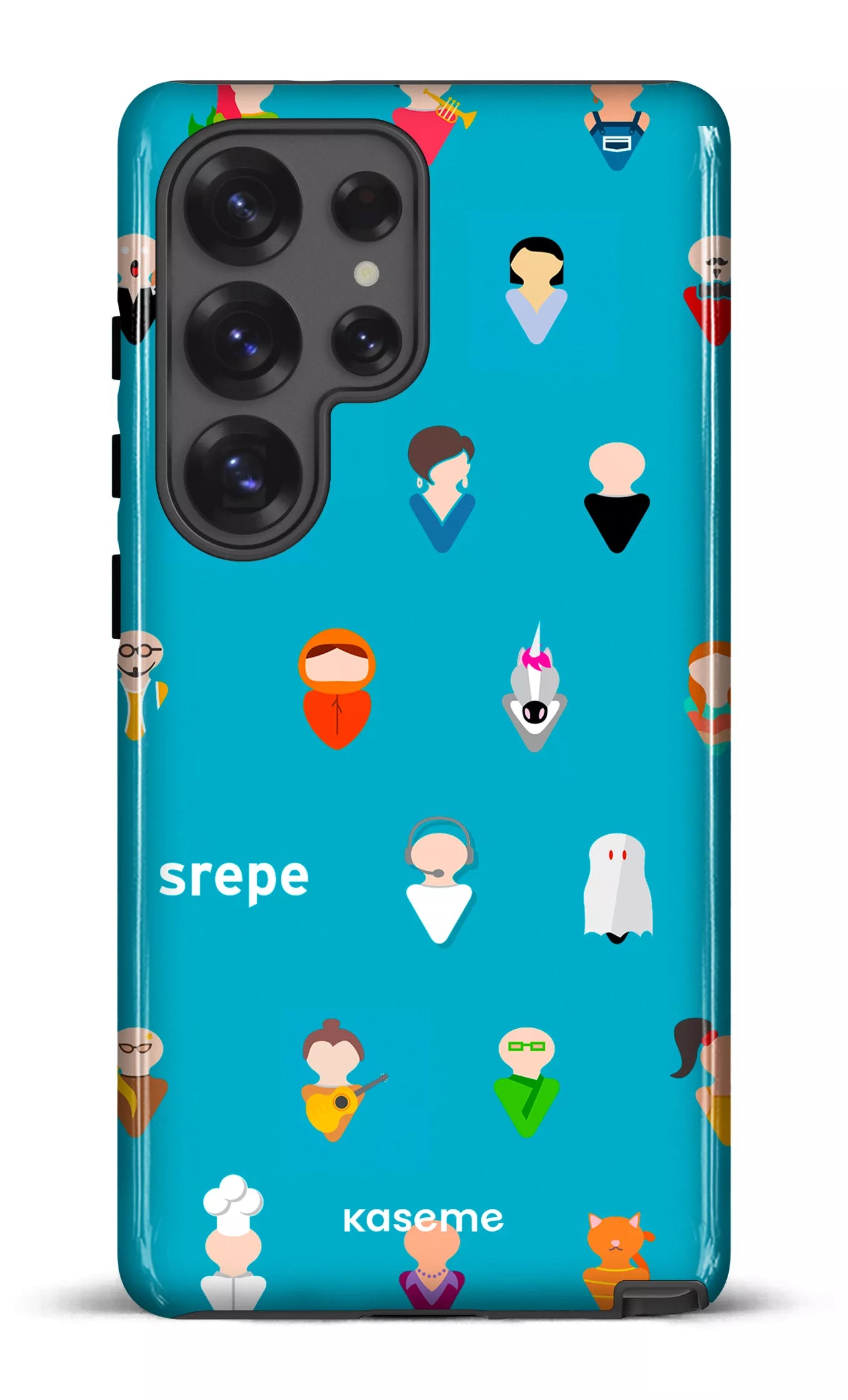 Galaxy S25 Ultra Tough (Gloss) Personnages Turquoise -
