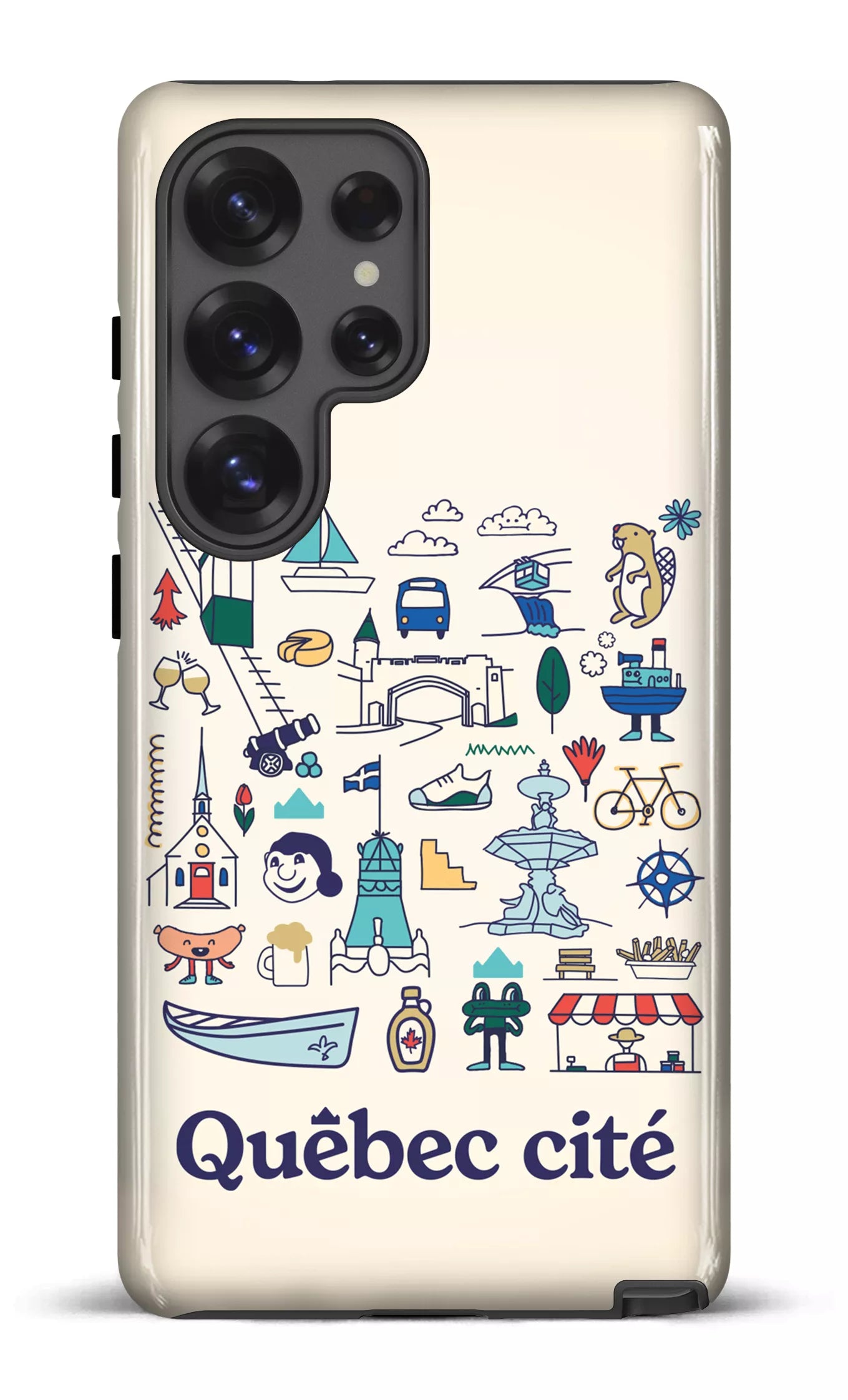 Galaxy S25 Ultra Tough (Gloss) Québec illustré -