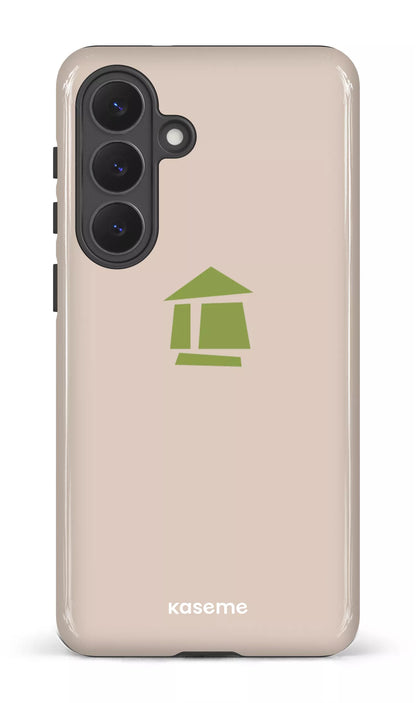 Galaxy S26P Tough (Gloss) Flordeco logo grège -