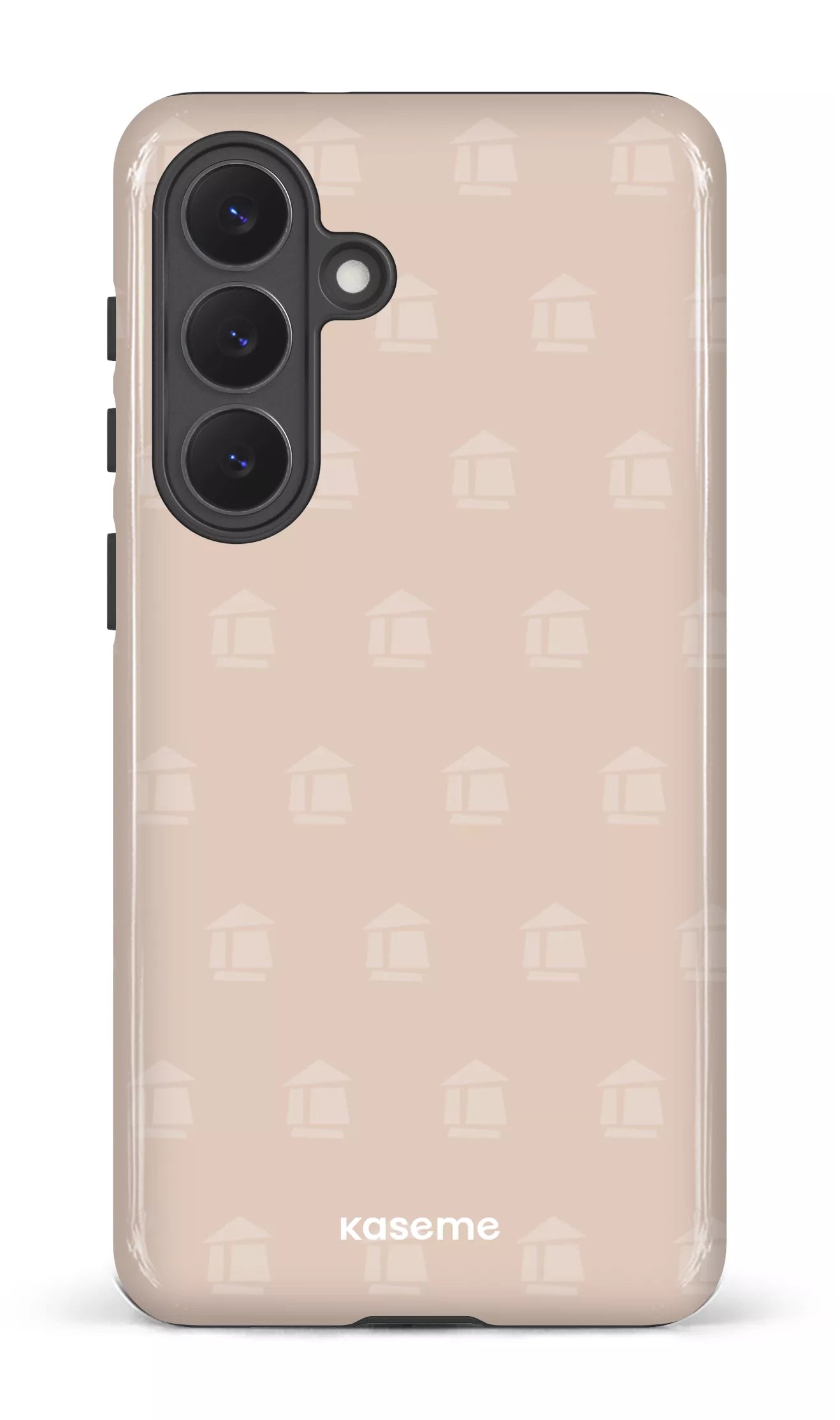 Galaxy S26P Tough (Gloss) Flordeco motif grège -