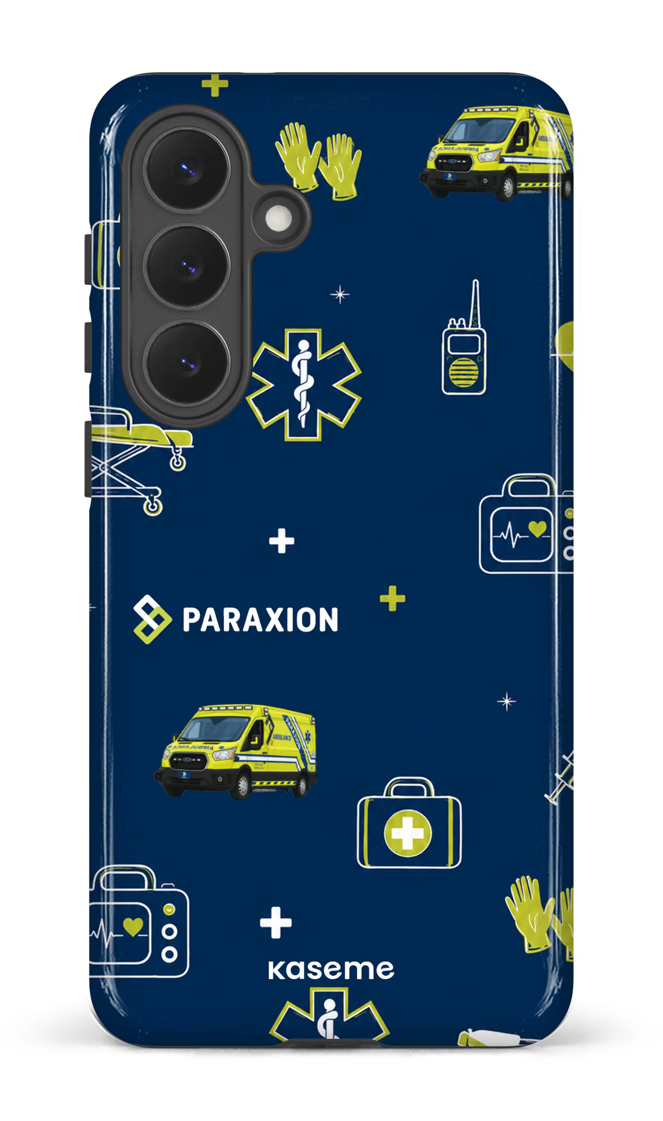 Galaxy S26P Tough (Gloss) Icônes bleu Paraxion -