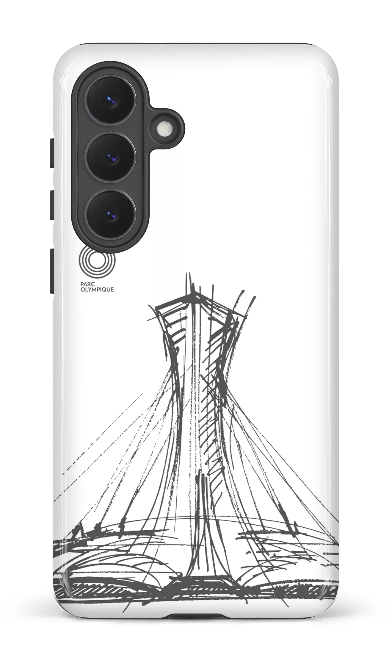 Galaxy S26P Tough (Gloss) Parc Olympique - Croquis Blanc -