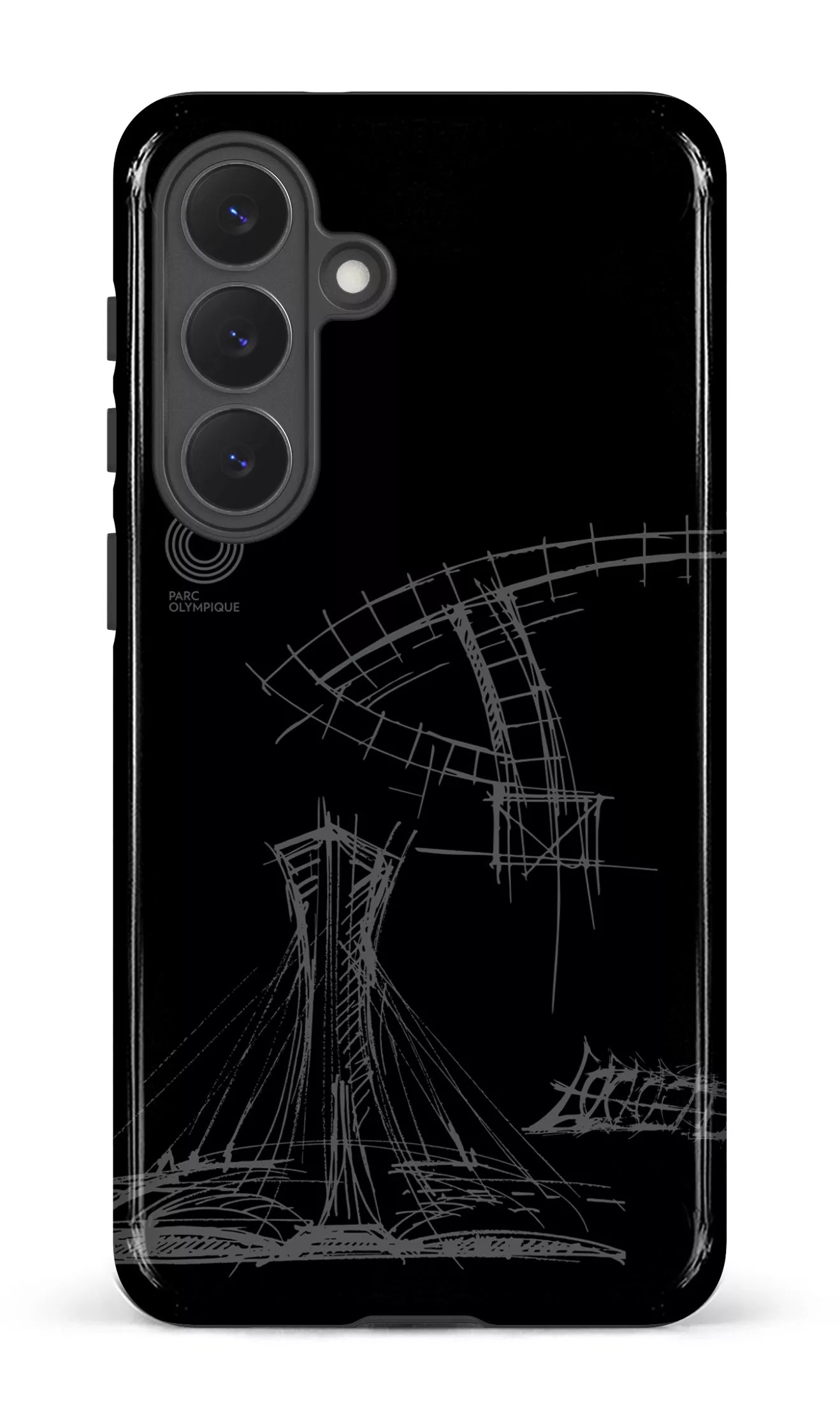 Galaxy S26P Tough (Gloss) Parc Olympique - Croquis Plan Noir -