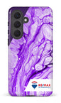 Galaxy S26P Tough (Gloss) Peinture marbrée claire violette de Francheville -