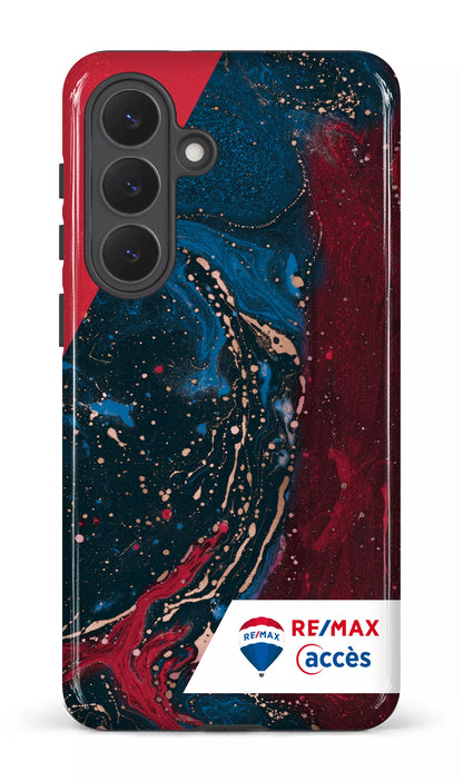 Galaxy S26P Tough (Gloss) Peinture marbrée sombre -