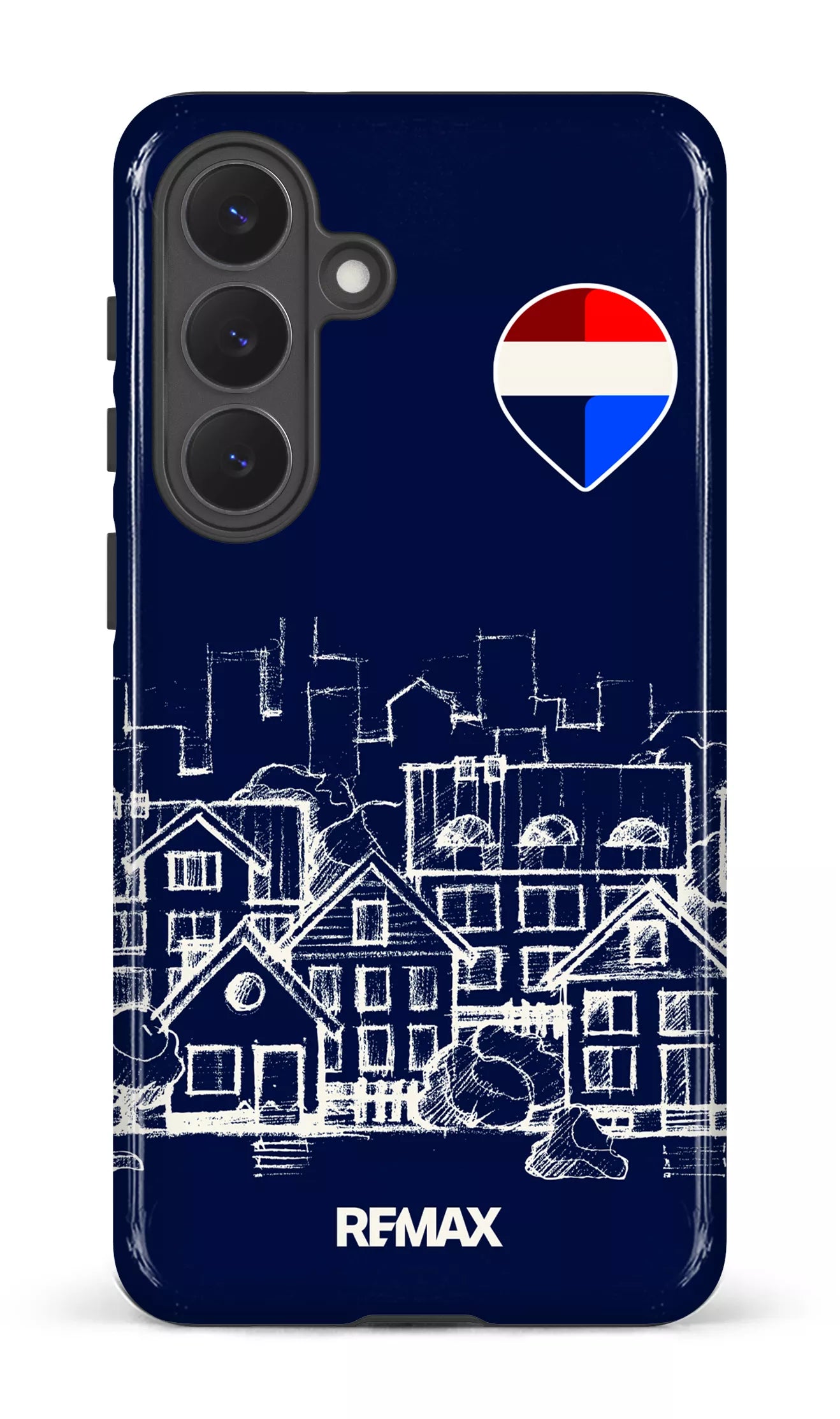 Galaxy S26P Tough (Gloss) Remax Sketch Bleu -